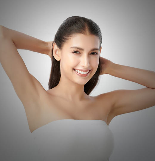 stock image of model with beautiful smile