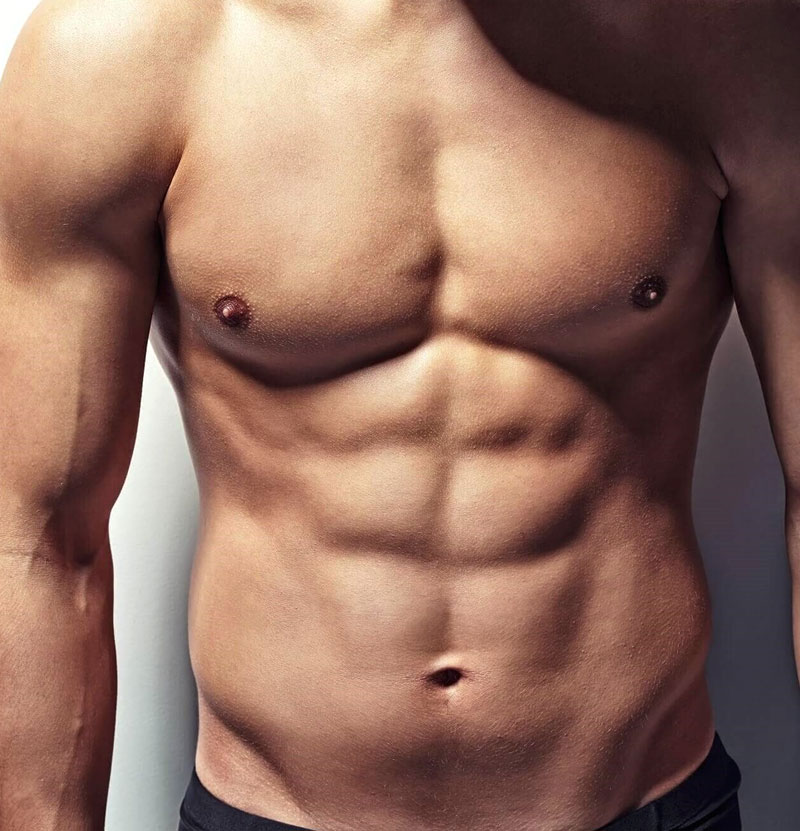stock image of male model with muscles